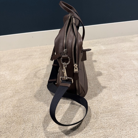 Coach Hamilton Commuter Briefcase F22528 – Sport Calf Leather – Mahogany/Black - Picture 4 of 6